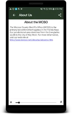 Monroe County Sheriff android App screenshot 2